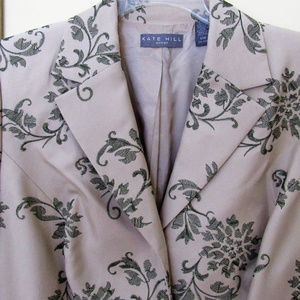 Beautiful  Kate Hill Embroidered Blazer size 14W